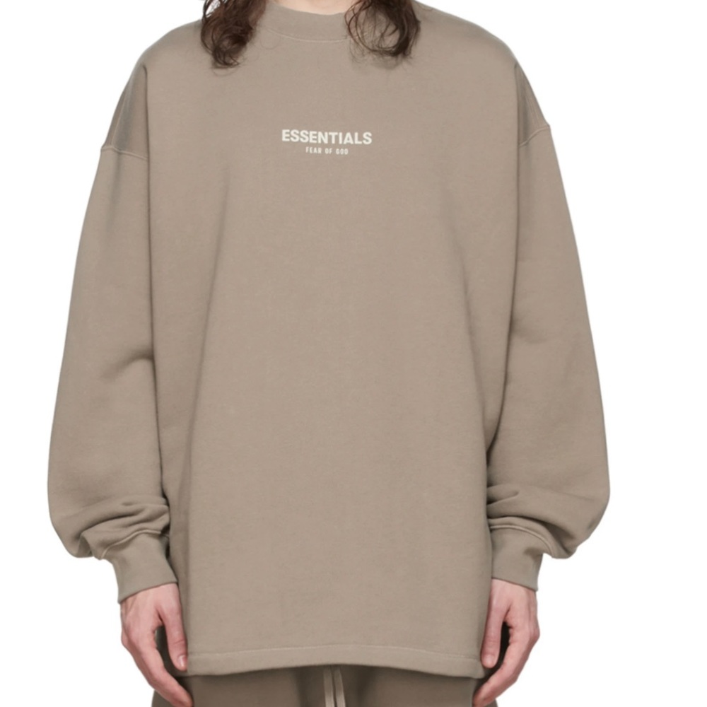 Essentials Fear of God Relaxed Crew Taupe Unisex